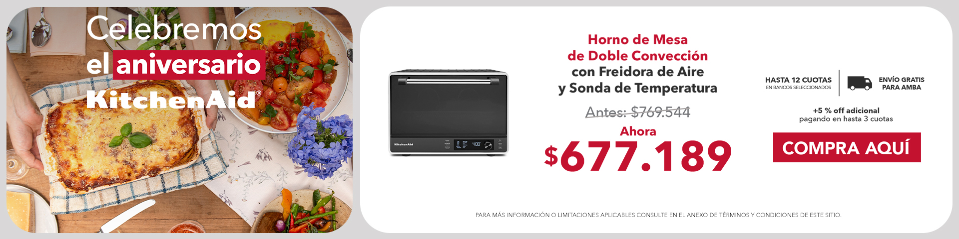 KitchenAid - Horno de mesa - Aniversario