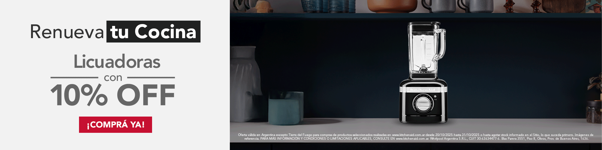 Licuadoras K400 10% OFF