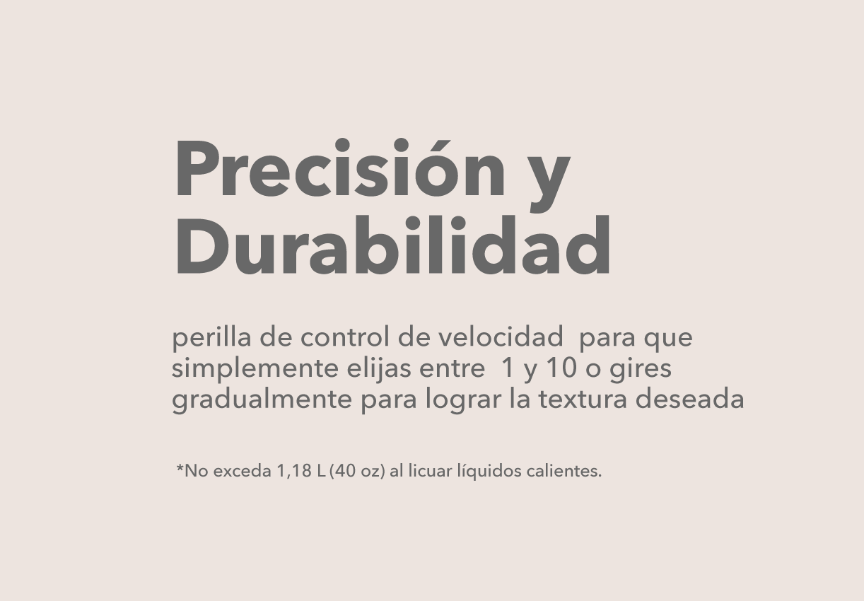 Eficiencia y poder en una licuadora