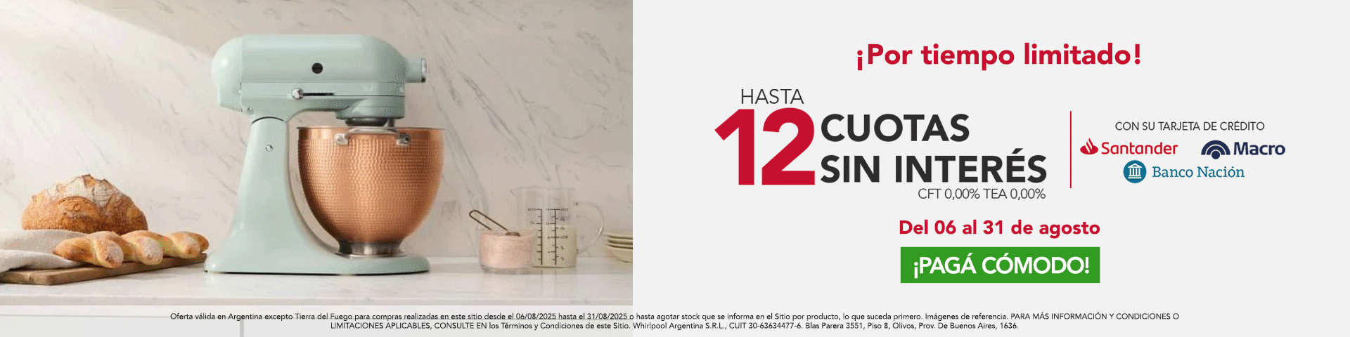 Hasta 12 Cuotas